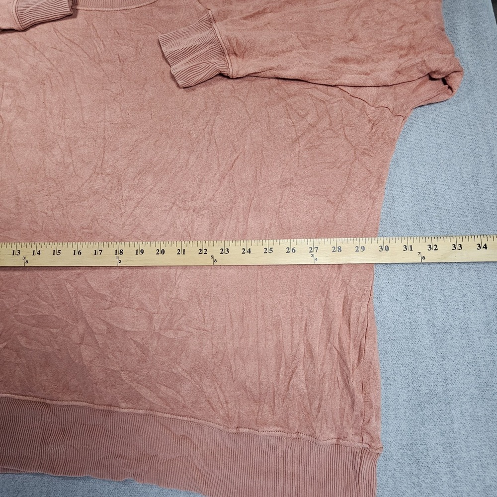 Aerie Women's Orange Sweatshirt Long Sleeve Crew Neck Pullover Sz XL - Picture 10 of 14